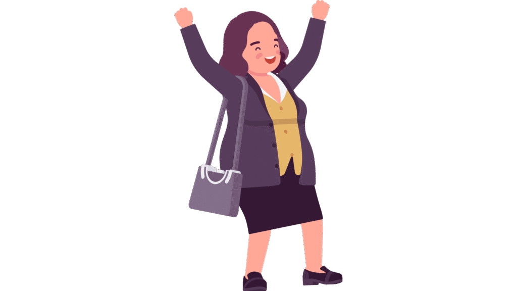 Middle-aged woman celebrating with joy and confidence, symbolizing empowerment and collective renewal. The Social Leadership Coach